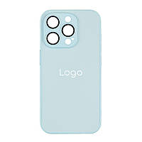 Чехол AG-Glass Matte Camera Lens with Magsafe для Iphone 15 Pro Max Цвет Glacial Blue i