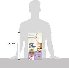 Purina Cat Chow Sensitive з лососем сухий корм для котів з чутливою шкірою та травленням 1.5 кг, фото 4
