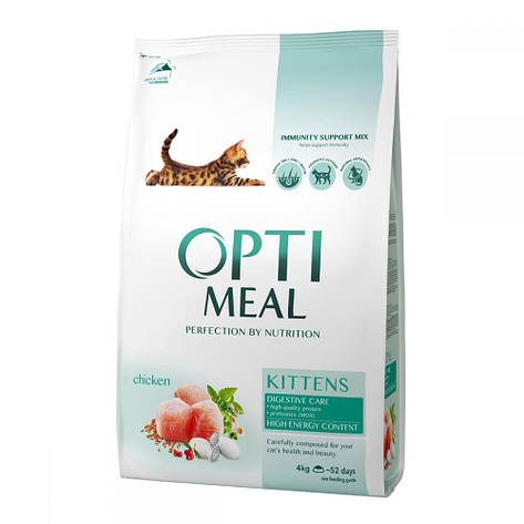 Optimeal Kittens сухий корм для кошенят з куркою 700 г, фото 1