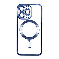 Чехол TPU Metallic Full Camera with Magsafe для Iphone 14 Pro Цвет Blue o