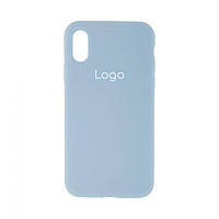 Чехол Silicone Case Full Size (AA) для iPhone X/Xs Цвет 58.Sky blue h