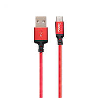 Кабель Hoco X14 Times Speed USB - microUSB 2A 1 m Красно-Черный TO, код: 7677684