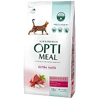 Optimeal сухой корм для кошек с высоким содержанием говядины и сорго 0,7 кг