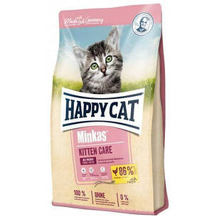 Happy Cat Minkas Kitten Care Gefl сухий корм для кошенят із птицею 0,5кг, фото 1