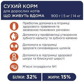 АКЦІЯ Club 4 paws (Клуб 4 лапи) Premium Indoor сухий корм для котів, які живуть у приміщенні, фото 4