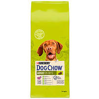 Dog Chow Adult 1+ сухой корм для собак с ягненком 14 кг