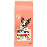 Dog Chow Active Adult 1+ cухой корм для собак с повышенной активностью с курицей 14 кг