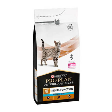 PRO PLAN Veterinary Diets NF Renal Function сухий корм для котів при захворюваннях нирок 1,5 кг, фото 1