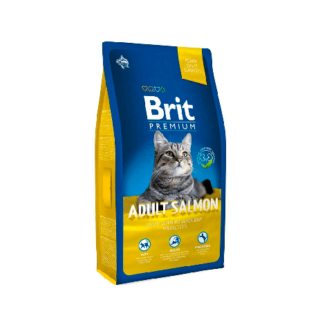 Brit Premium для дорослих кішок з лососем Adult Salmon 1,5 кг 513123, фото 1