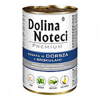Dolina Noteci Premium консервы для собак с треской и брокколи 400г 300670