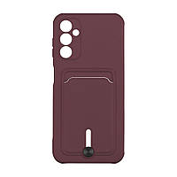 Чехол TPU Colorfull Pocket Card для Samsung Galaxy A14 4G/5G Цвет 42.Maroon i