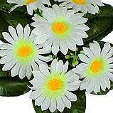 Штучні квіти букет заливка ромашка біла, 20см, фото 2