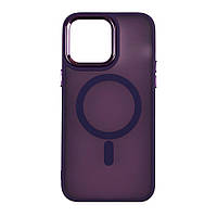 Чехол TPU+PC Space Magnetic Color with Magsafe для iPhone 13 Pro Цвет Dark Purple i