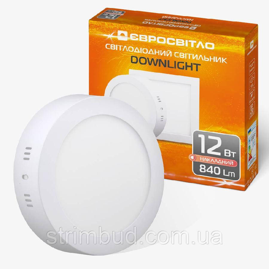 Светильник точечный накладной Євросвітло 12Вт круг LED-SR-170-12 4200К, фото 1