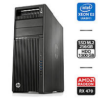 Рабоча станція HP Z640 Workstation Tower / Intel Xeon E5-2609 v3 (6 ядер по 1.9 GHz) / 32 GB DDR4 / 256 GB SSD M.2 + 1000 GB HDD /