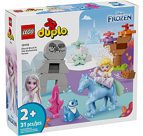 Конструктор LEGO DUPLO Frozen Ельза й Бруні в Зачарованому лісі 31 деталей (10418)