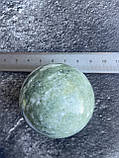 Куля сфера натуральний жадеїт куля шар з каменю жадеїт сфера з жадеїту 52 мм, фото 5