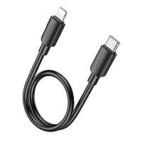 USB Hoco X96 Hyper PD20W Type-C to Lightning 0.25m Цвет Черный c