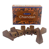 Аромаконуси "рідкий дим" Chandan (Чандан), 10 шт. Satya (34983)