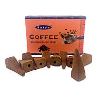 Аромаконусы "жидкий дым" Coffee (Кофе), 10 шт. Satya (34985)