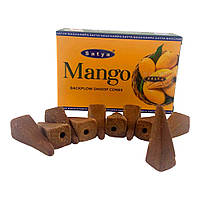 Аромаконусы "жидкий дым" Mango (Манго), 10 шт. Satya (34990)