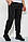 Спорт штани чоловічі двонитка, колір чорний, 244R41298, фото 3