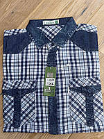 Сорочка чоловіча з коротким рукавом на ґудзиках розміри XL-5XL (8кв) "TURHAN" недорого від прямого постачальника