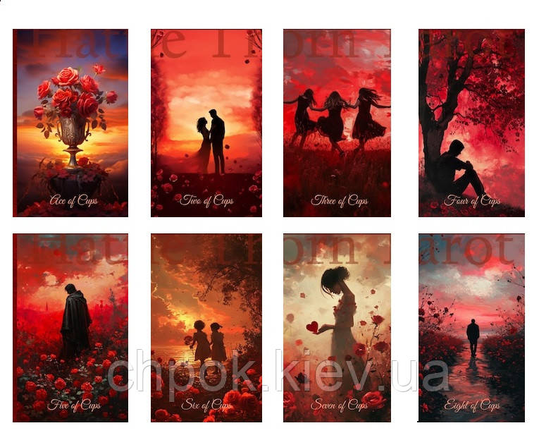 Любовное Таро Алой Розы - Scarlet Rose Love Tarot (UA), цена: 1300