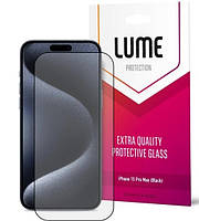 Защитное стекло для смартфона LUME Protection Anti Static Dustproof Glass for iPhone 15 Pro Max Front Black