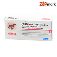 Фортекор для лечения сердечной недостаточности у собак Novartis 5мг 14 таблеток, 1тб на 20кг