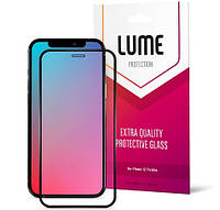 Защитное стекло для смартфона LUME Protection 2.5D Silk Narrow Border for iPhone 12/12 Pro Front Black