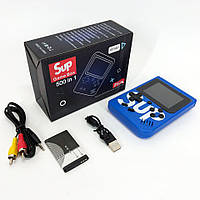 BTI Игровая приставка консоль Sup Game Box 500 игр, Ретро приставка денди, Тетрис приставка. Цвет: синий