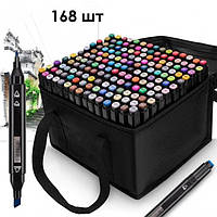 BTI Набір маркерів для малювання Touch 168 шт./уп. двосторонні професійні фломастери для художників
