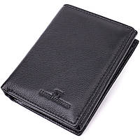 Вертикальный кошелек для стильных мужчин из натуральной кожи ST Leather 22464 Черный ar