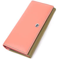 Практичный кошелек для женщин из натуральной кожи ST Leather 22520 Разноцветный ar