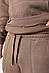 Спортивний костюм чоловічий на флісі коричневого кольору 179028S, фото 4