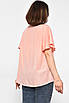 Блуза жіноча напівбатальна з коротким рукавом  персикового кольору Уцінка р.XL 176204T Безкоштовна доставка, фото 3