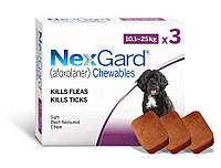 Nexgard (Нексгард) - таблетки для собак от блох и клещей L 10-25кг 3 таблетки