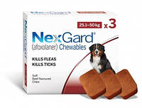 Nexgard (Нексгард) - таблетки для собак от блох и клещей XL 25-50кг 1 таблетка