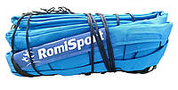 Сітка волейбольна Romi Sport "Тренувальна" (2.7мм. капрон, 8,5 м.) black/blue