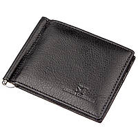 Мужской зажим для денег на магните ST Leather Accessories Черный (18945) KB, код: 1873448