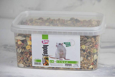 Корм для щурів Lolo Pets 1,9 кг Корм для щурів Домашні тварини Лоло 1,9 кг, фото 1