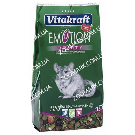 Корм для шиншил Emotion Beauty, Vitacraft 600 г Корм для шиншил Красу емоцелій, Vitacraft 600 г, фото 1