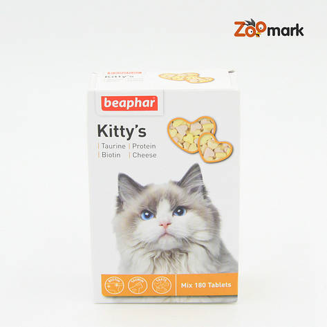 Kittys Mix-Комплекс вітамінів для кішок 180 таблеток, фото 1