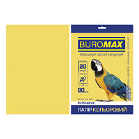 Новинка Бумага Buromax А4, 80g, INTENSIVE yellow, 20sh (BM.2721320-08) !