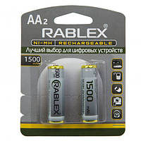 Аккумулятор RABLEX AA (HR6) 1500 mAh Ni-MH 1.2V с защитой Original аккумуляторная батарейка батарея Польша!