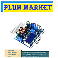3А DC/DC Повышающий-понижающий модуль питания, регулируемый вх. 5,5-30В вых. 0,5-30В ЖК-дисплей