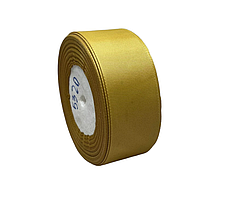 Репсова стрічка 4 см -ОПТ, колір гірчічний, 23 метра