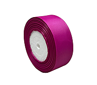 Репсовая лента 4 см, цвет-розовая фуксия, метр, Фуксія