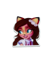 Серединка для бантиків (кабошон пластик)-Герої Енчантімалс (Лисичка), шт, Різнокольоровий